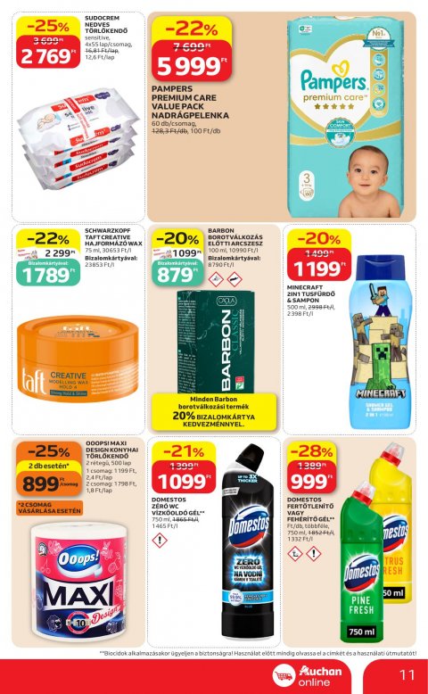 AUCHAN Szupermarket akciós újság