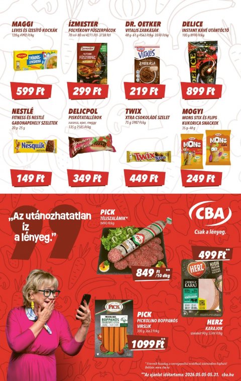 CBA akciós újság