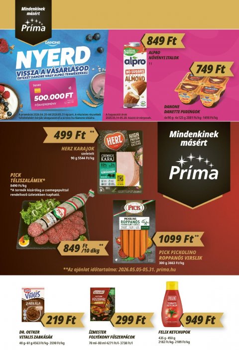 CBA Príma akciós újság