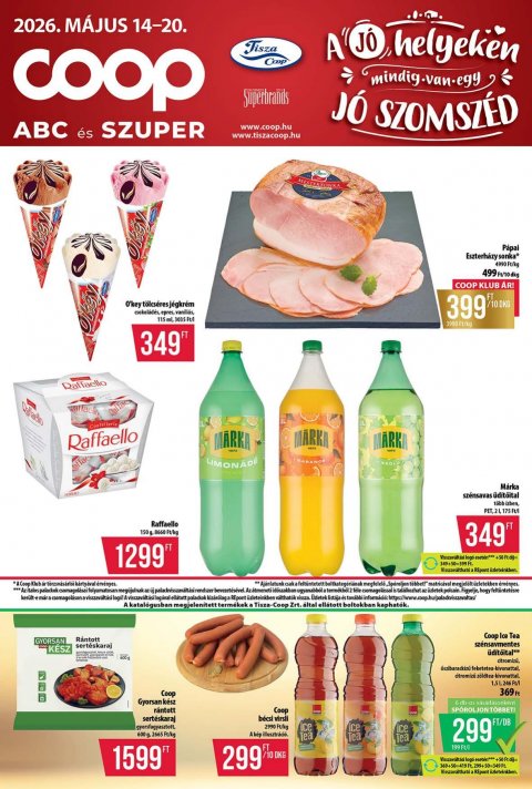 COOP Tisza akciós újság od 14. 5. 2026 do 20. 5. 2026