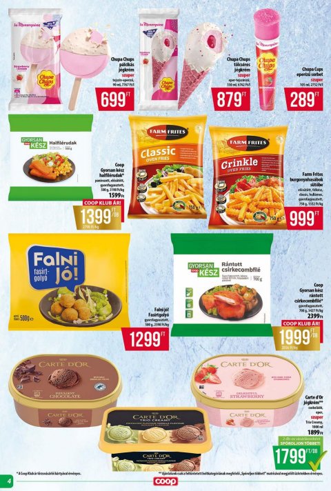 COOP Tisza akciós újság