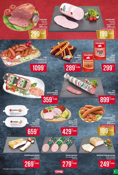 COOP Tisza akciós újság