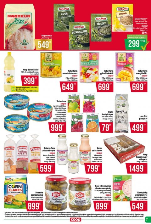 COOP Tisza akciós újság
