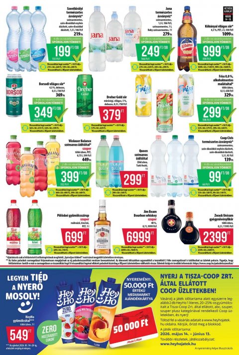 COOP Tisza akciós újság