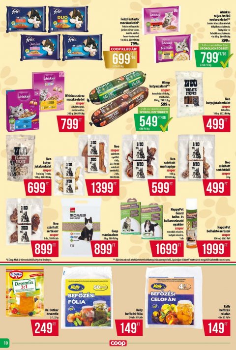 COOP Tisza akciós újság