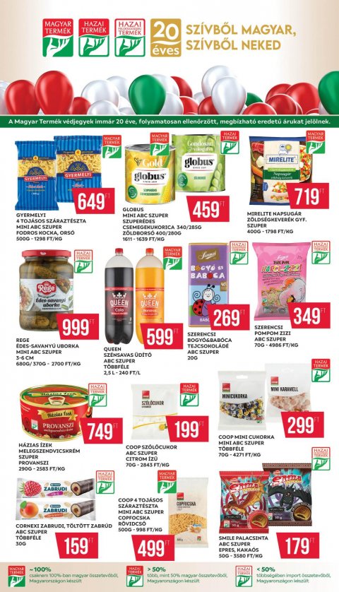 COOP Nyírzem akciós újság