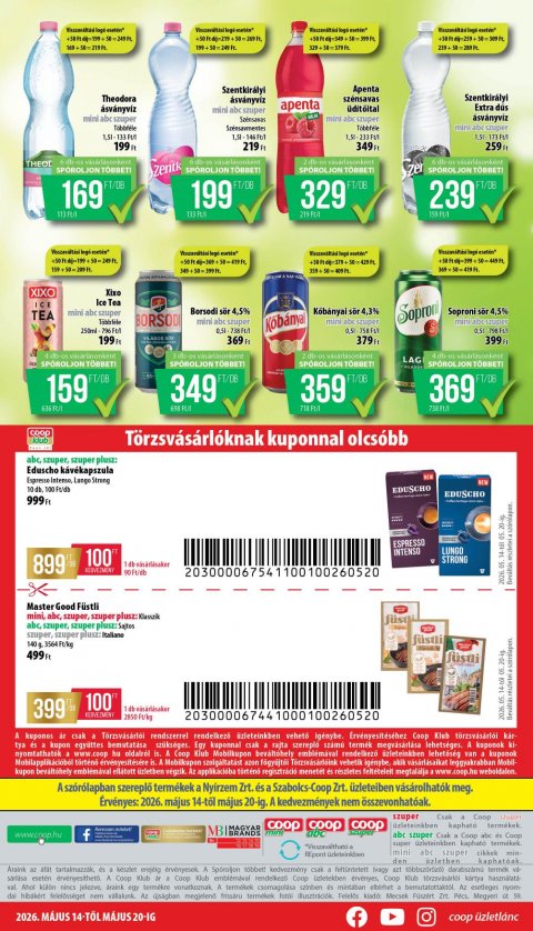 COOP Nyírzem akciós újság