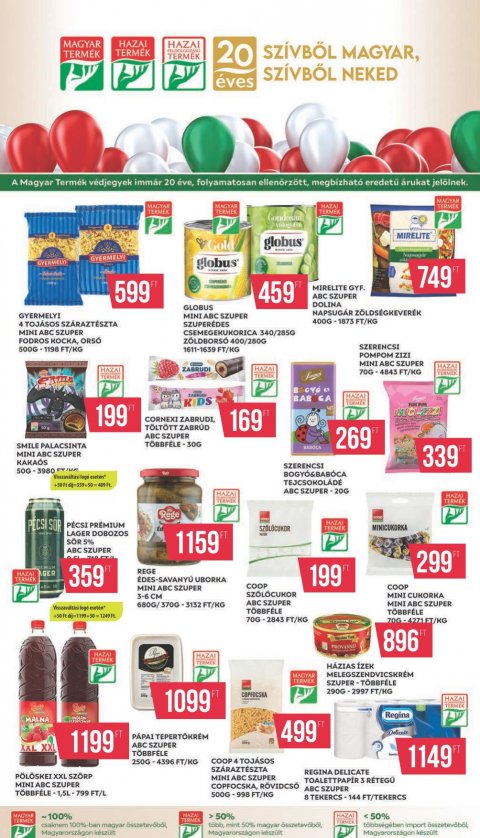 COOP Mecsek akciós újság