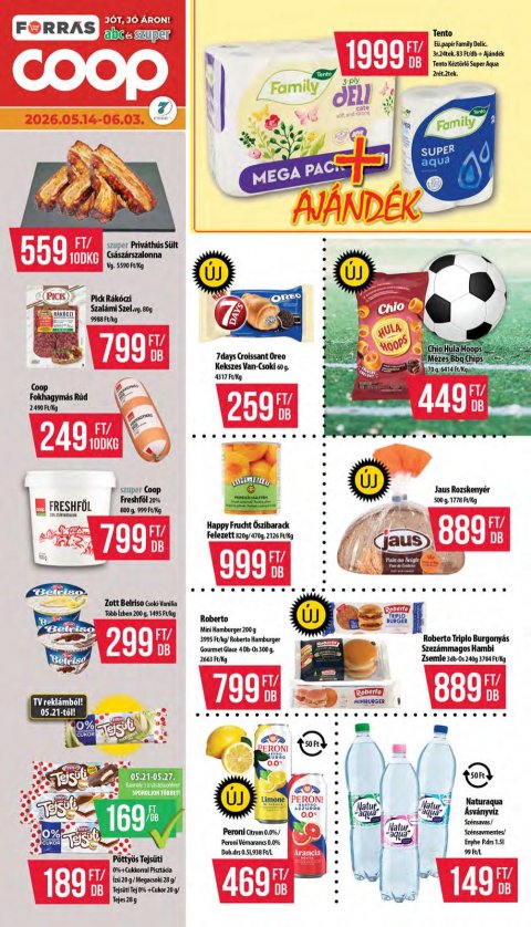 COOP Hétforrás akciós újság od 14. 5. 2026 do 3. 6. 2026
