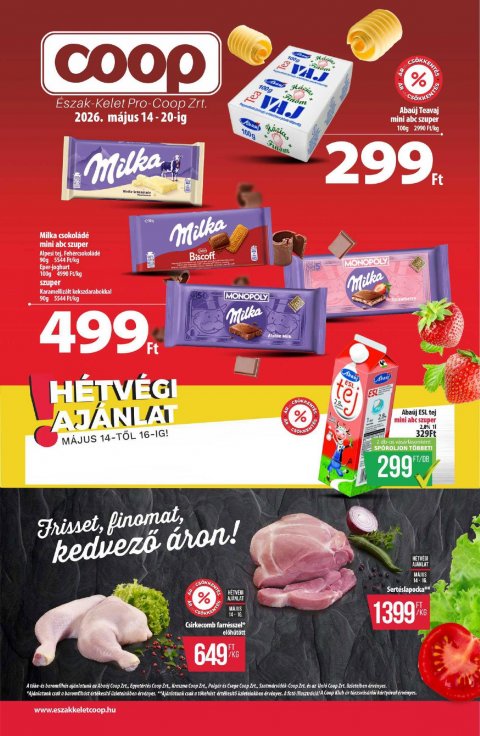 COOP Észak-Kelet akciós újság od 14. 5. 2026 do 20. 5. 2026
