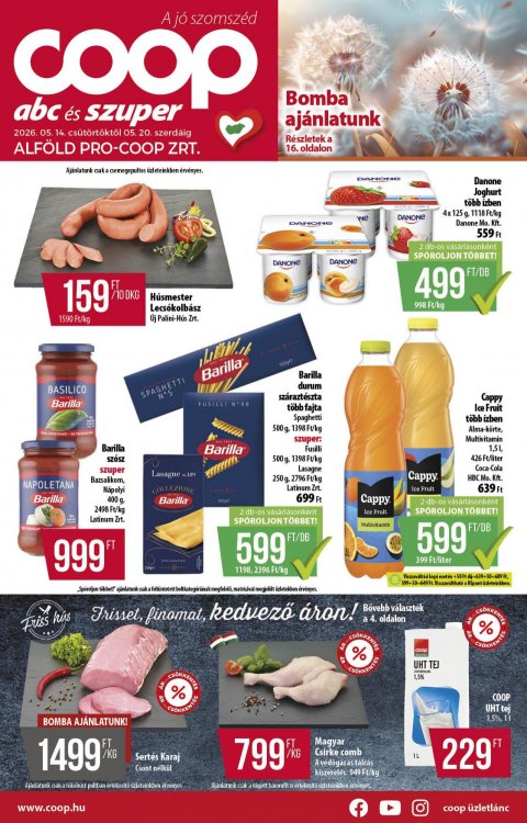COOP Alföld akciós újság od 14. 5. 2026 do 20. 5. 2026