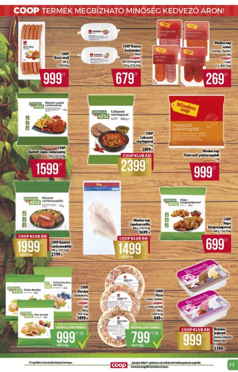 COOP Alföld akciós újság