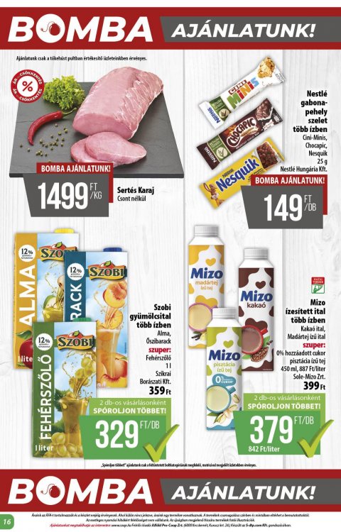COOP Alföld akciós újság