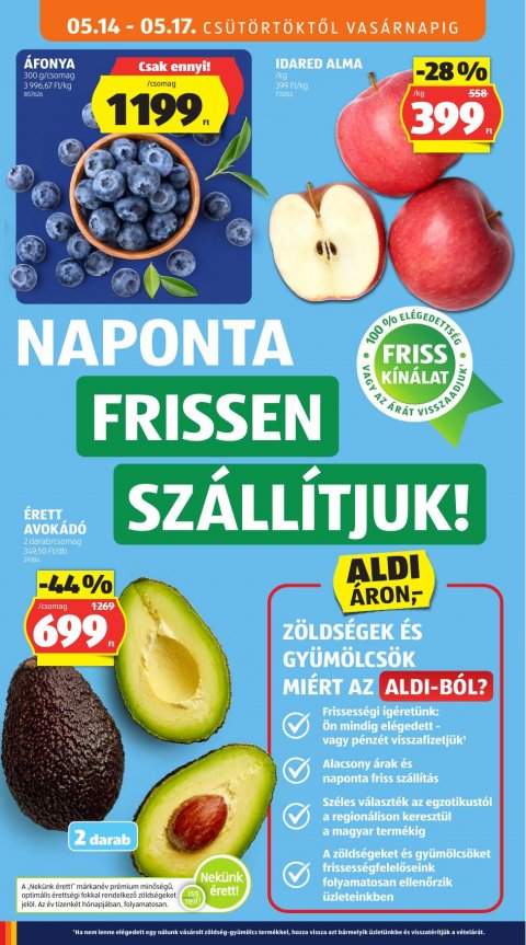ALDI akciós újság