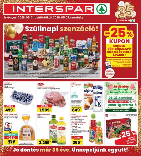 INTERSPAR akciós újság od 21. 5. 2026 do 27. 5. 2026