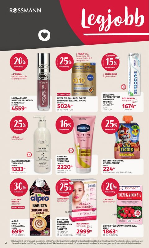 ROSSMANN akciós újság