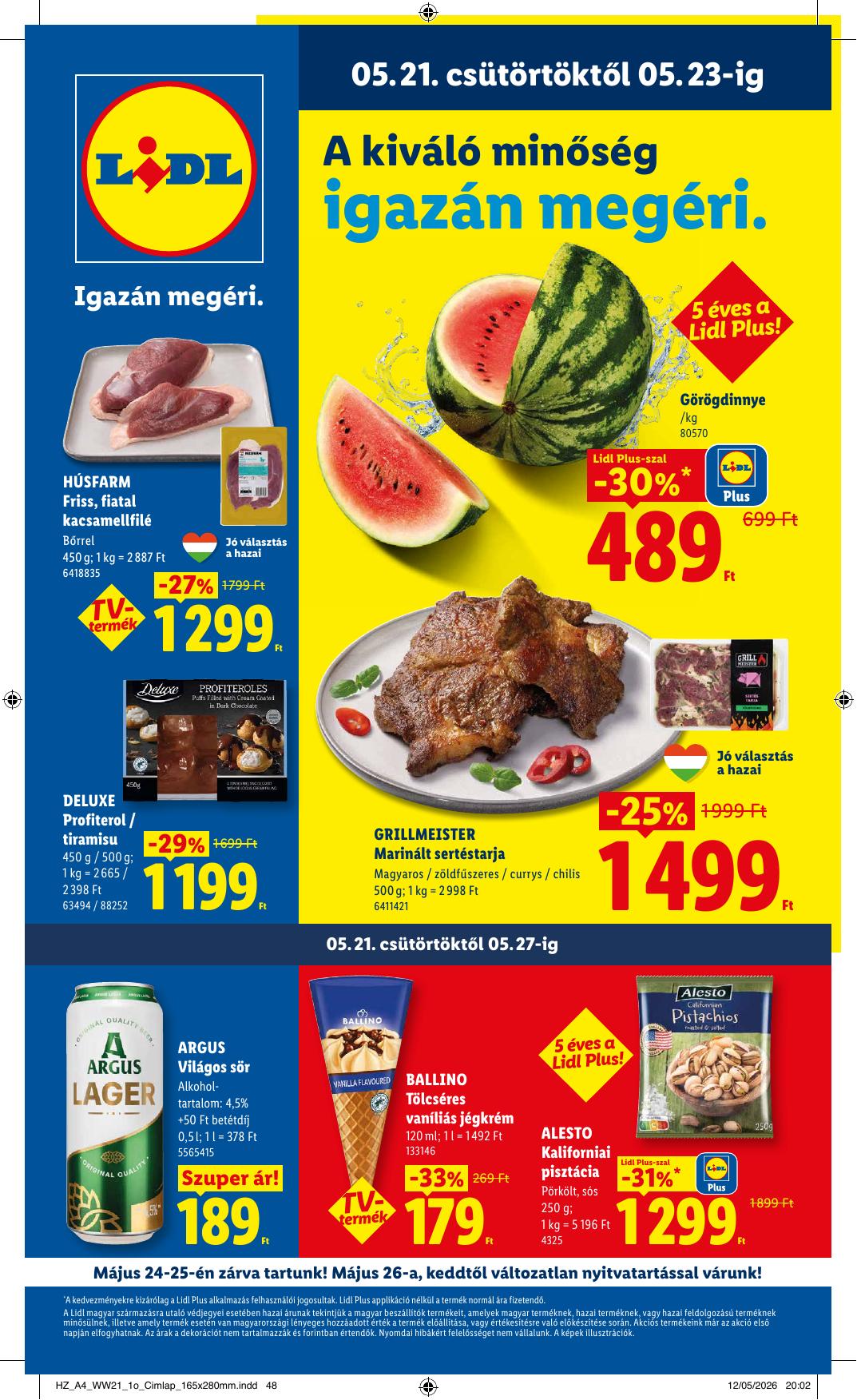LIDL akciós újság od 21. 5. 2026 do 27. 5. 2026