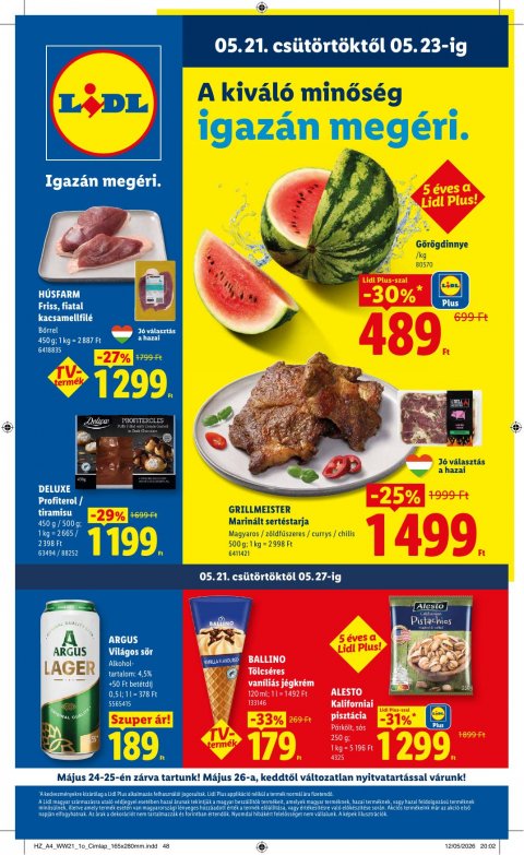 LIDL akciós újság od 21. 5. 2026 do 27. 5. 2026