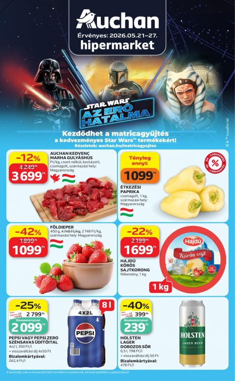 AUCHAN Hipermarket akciós újság od 21. 5. 2026 do 27. 5. 2026