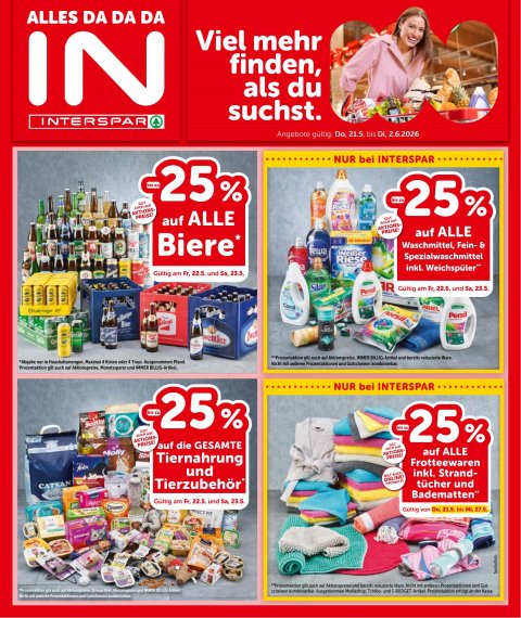 INTERSPAR Ausztria akciós újság od 21. 5. 2026 do 2. 6. 2026