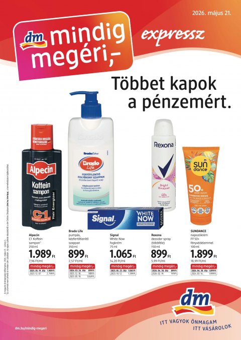 DM DROGERIE MARKT akciós újság od 21. 5. 2026 do 3. 6. 2026