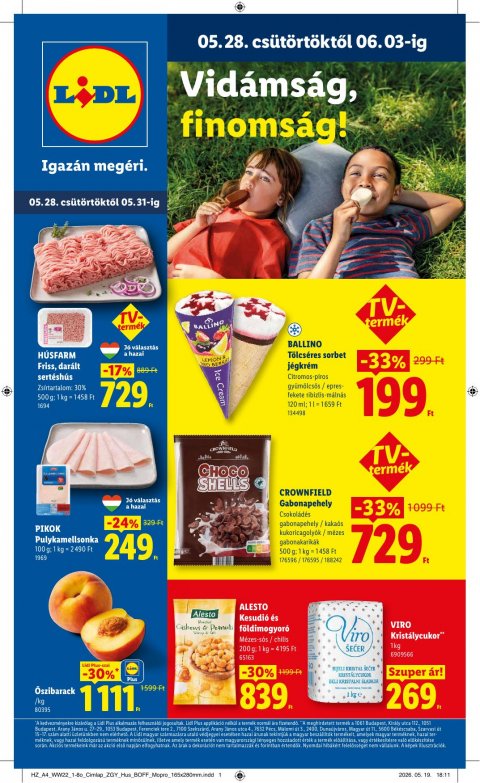 LIDL akciós újság od 28. 5. 2026 do 3. 6. 2026