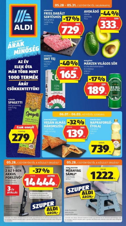 ALDI akciós újság od 28. 5. 2026 do 3. 6. 2026