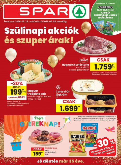 SPAR akciós újság od 28. 5. 2026 do 3. 6. 2026