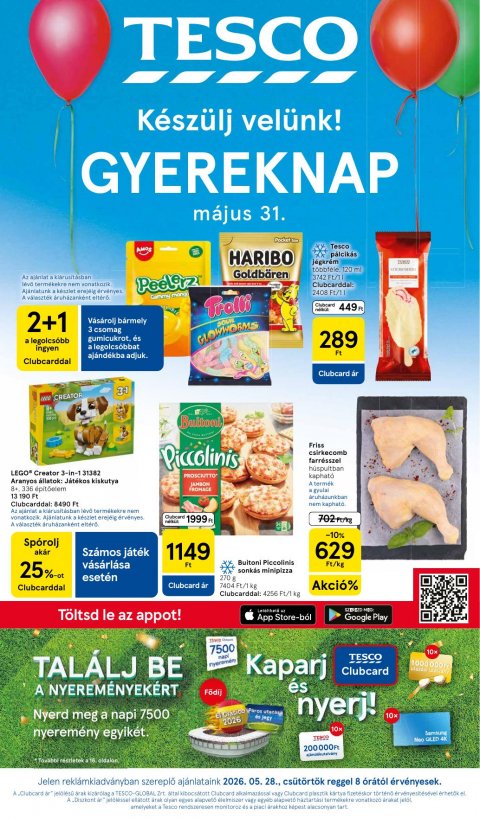 TESCO Hipermarket akciós újság od 28. 5. 2026 do 3. 6. 2026