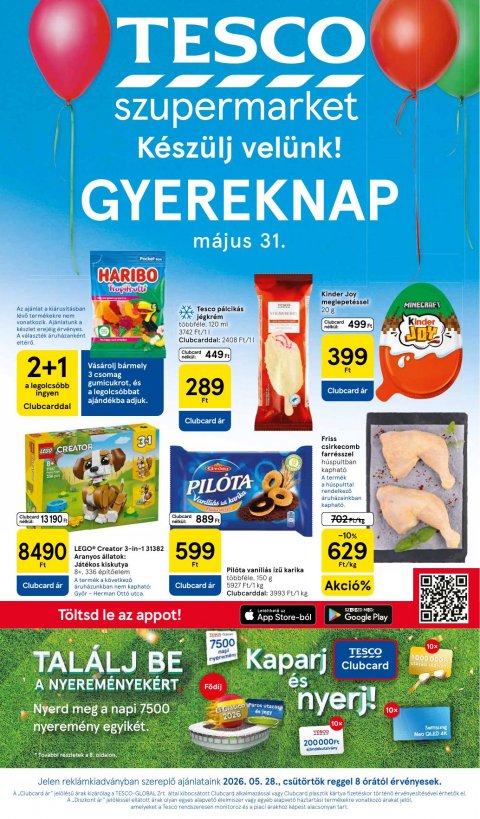 TESCO Szupermarket akciós újság od 28. 5. 2026 do 3. 6. 2026