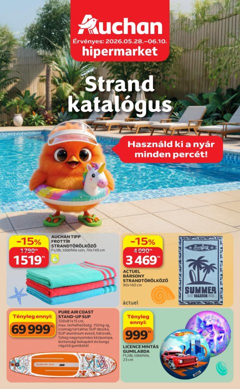 AUCHAN Hipermarket Strand akciós újság od 28. 5. 2026 do 10. 6. 2026