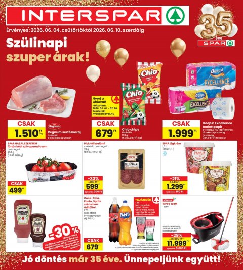 INTERSPAR akciós újság od 4. 6. 2026 do 10. 6. 2026
