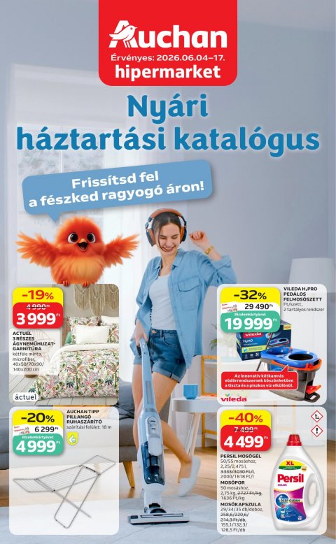 AUCHAN Hipermarket Fehér hetek akciós újság od 4. 6. 2026 do 17. 6. 2026