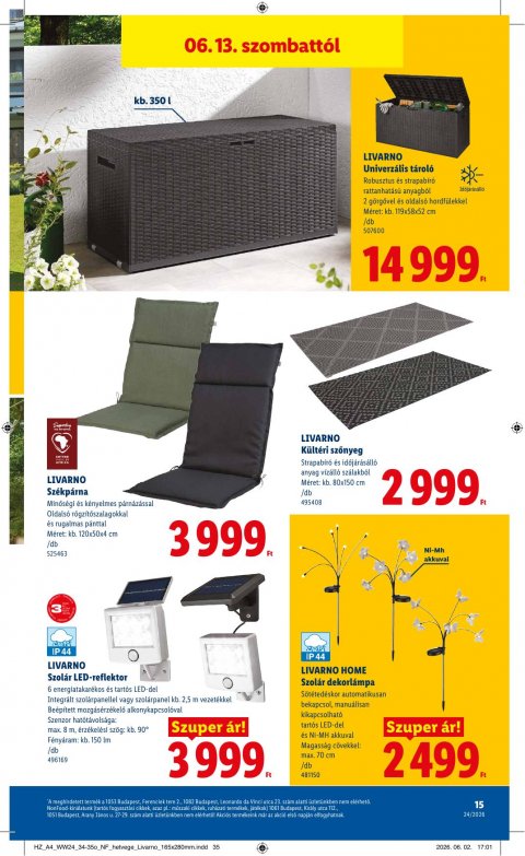 LIDL Nonfood akciós újság