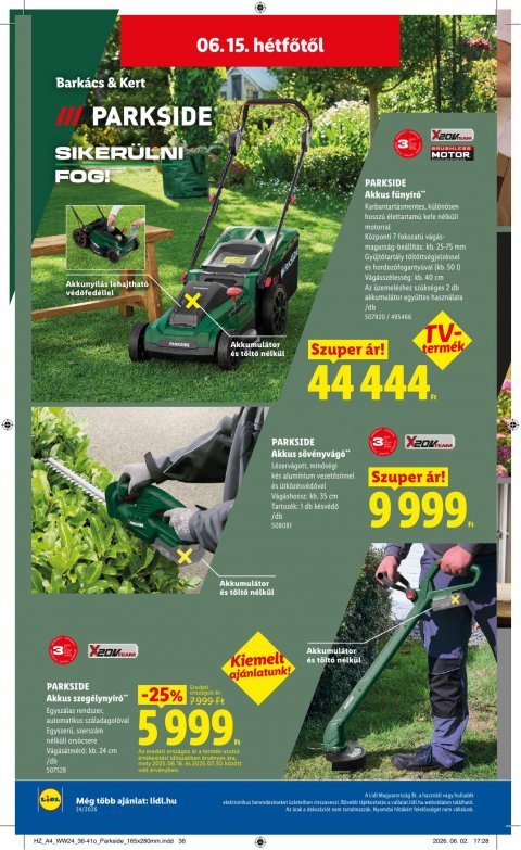 LIDL Nonfood akciós újság