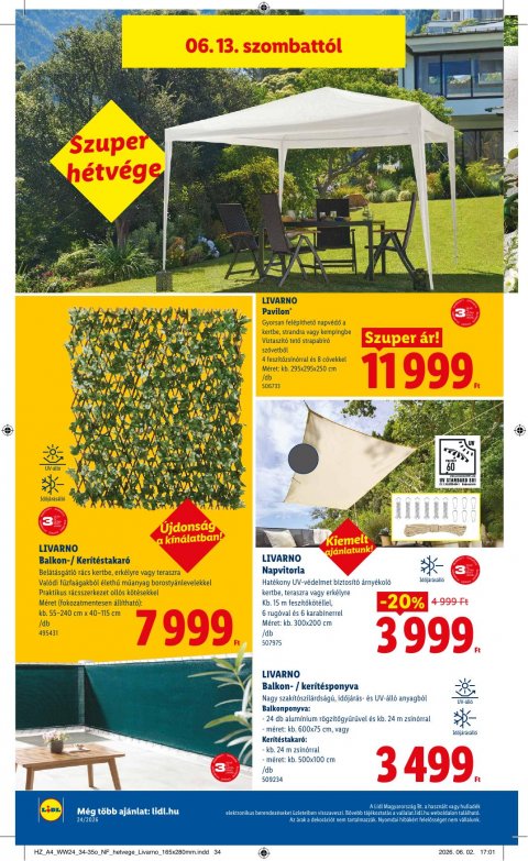 LIDL akciós újság