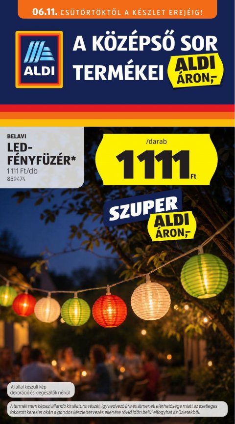 ALDI Középső sor akciós újság od 11. 6. 2026 do 11. 6. 2026