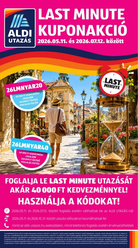 ALDI Utazás akciós újság od 11. 6. 2026 do 11. 6. 2026