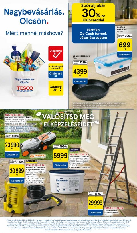 TESCO Hipermarket akciós újság