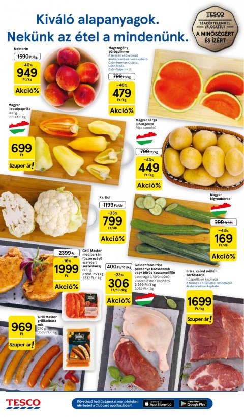 TESCO Szupermarket akciós újság