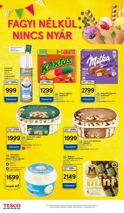 TESCO Szupermarket akciós újság