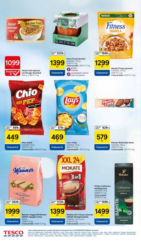 TESCO Szupermarket akciós újság