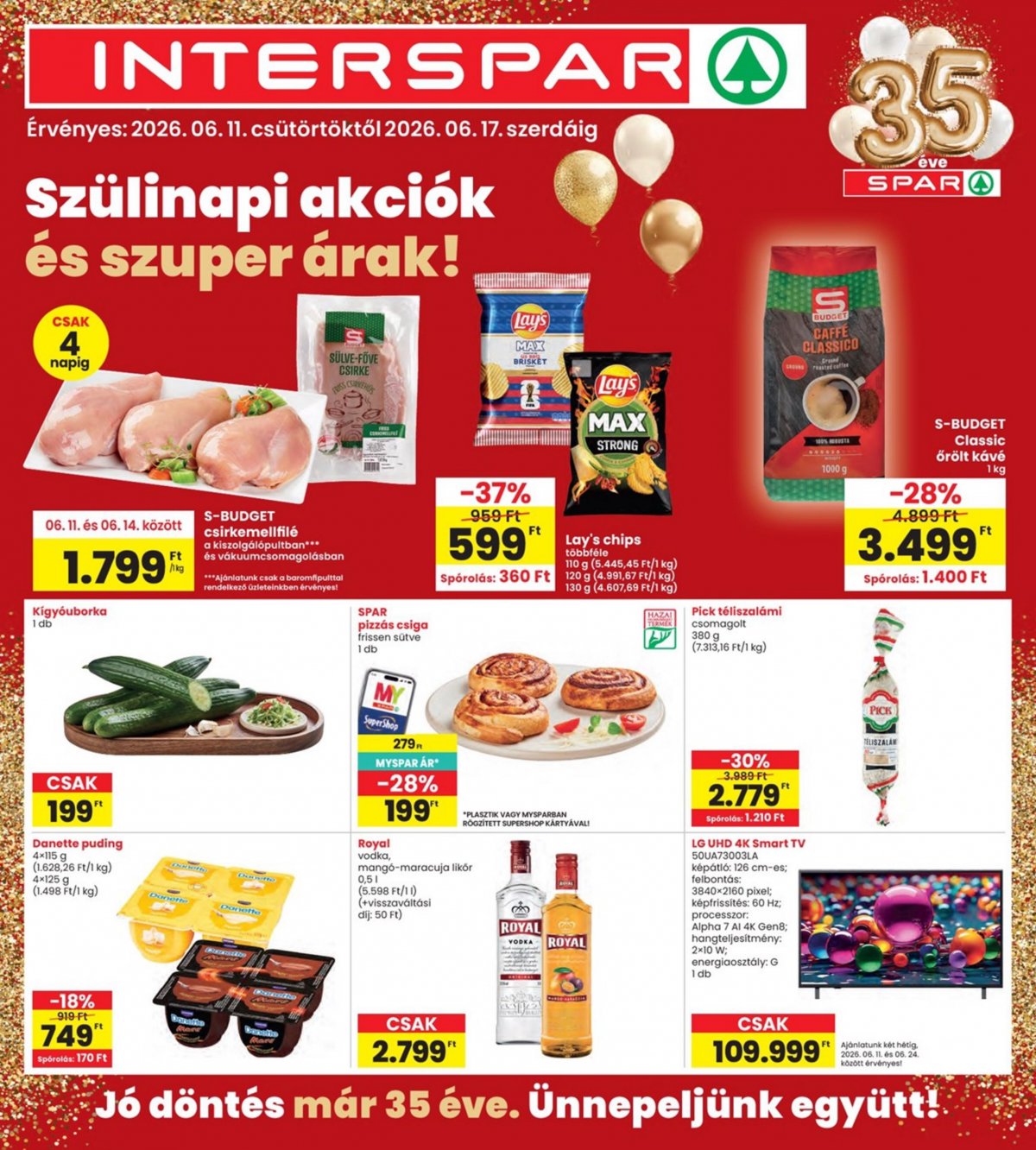INTERSPAR akciós újság od 11. 6. 2026 do 17. 6. 2026