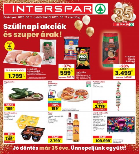 INTERSPAR akciós újság od 11. 6. 2026 do 17. 6. 2026