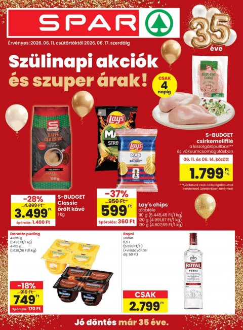 SPAR akciós újság od 11. 6. 2026 do 17. 6. 2026