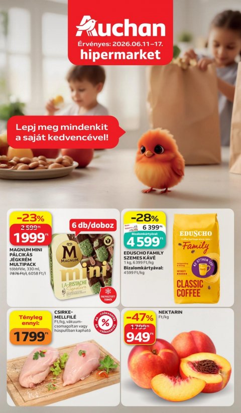 AUCHAN Hipermarket akciós újság od 11. 6. 2026 do 17. 6. 2026