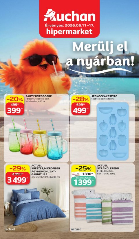 AUCHAN Hipermarket Nyár akciós újság od 11. 6. 2026 do 17. 6. 2026