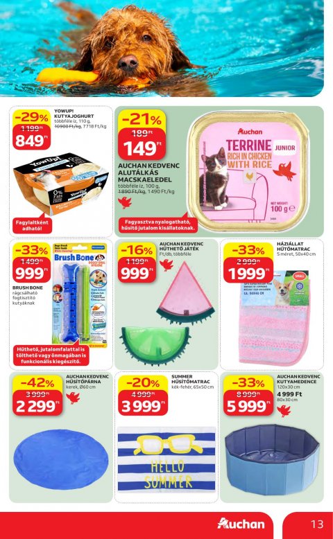 AUCHAN Hipermarket Nyári extra akciós újság