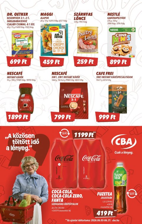 CBA akciós újság
