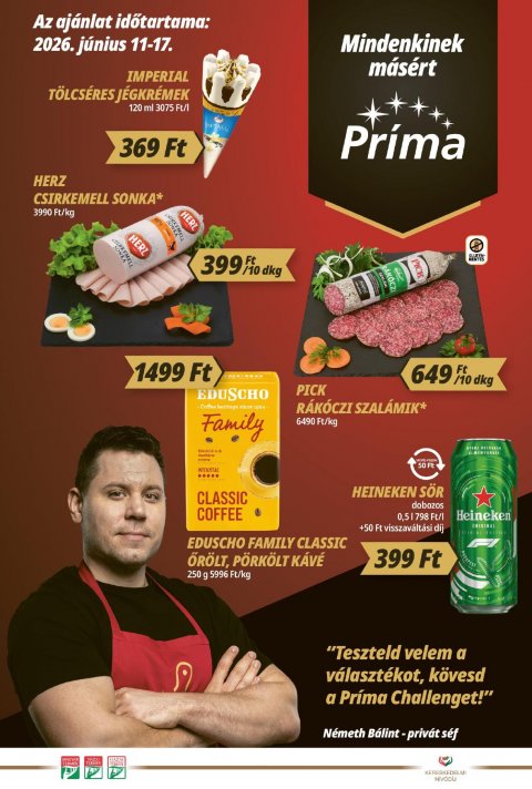 CBA Príma akciós újság od 11. 6. 2026 do 17. 6. 2026